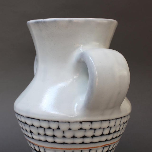 Vintage French Ceramic Vase with Handles by Roger Capron, 1950s For Sale - Image 18 of 18