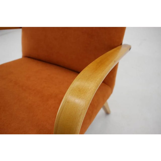 Wood Beech Armchair, Czechoslovakia, 1960s For Sale - Image 7 of 9