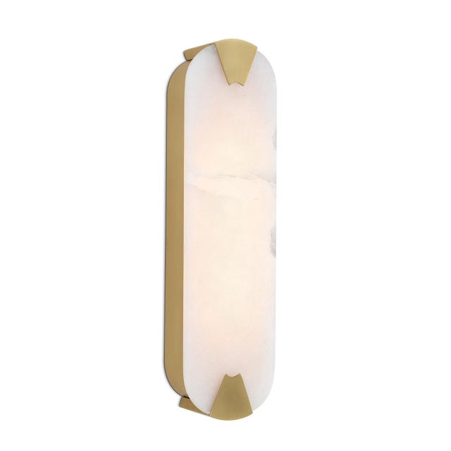 Stone Houston Alabaster Linear Sconce For Sale - Image 7 of 7
