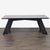 Modern 7-Piece Dark Wood Dining Set With Geometric Table and Chairs For Sale - Image 4 of 12