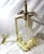 Mid-Century/Modern Rock Crystal Lamp Hi-polished Brass . LED base For Sale - Image 14 of 18