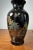 Japanese Hand Painted Vase 8” Black With Gold Rim & Floral Design Collectible For Sale In Philadelphia - Image 6 of 10