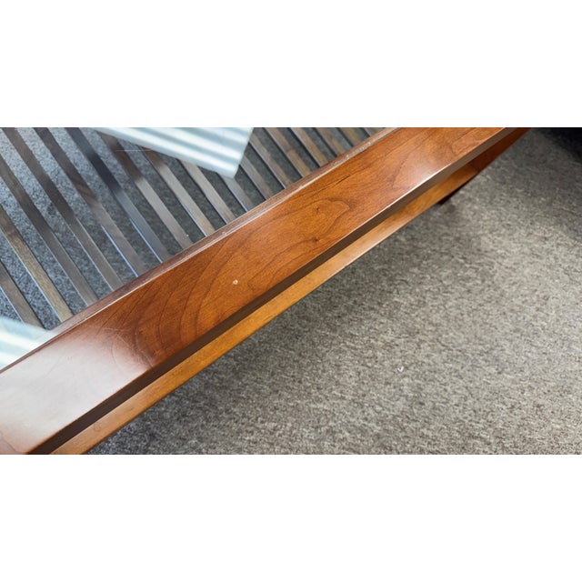 Vintage Stickley Glass Top Cocktail or Coffee Table For Sale - Image 14 of 17
