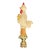 1950s Whimsical Farmhouse Hen With Chicken Lamp Finial For Sale