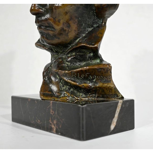 Bronze Beethoven Sculpture by P. Le Faguays, 1930s For Sale - Image 10 of 16