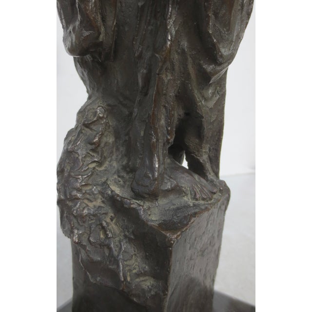 Italian Bronze Allegorical Figure by A. Stagliano Circa 1920 For Sale - Image 13 of 16