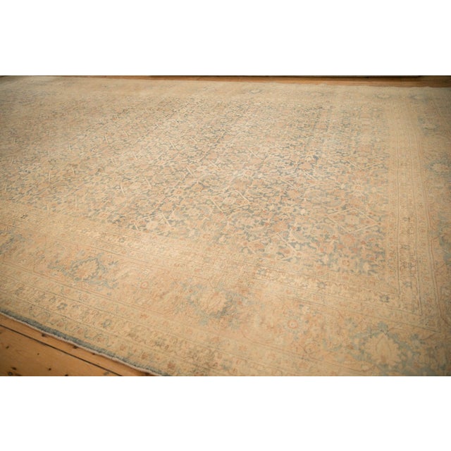 Traditional Vintage Tea Washed Tabriz Carpet - 9'10" x 17'8" For Sale - Image 3 of 13