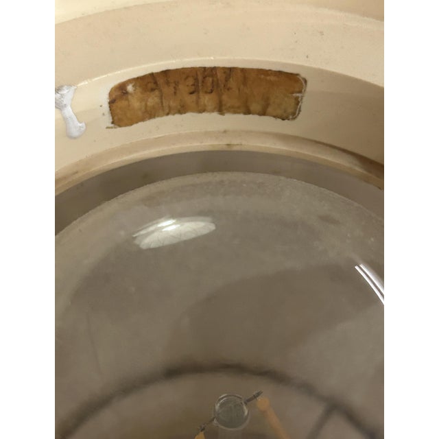 Metal Brass and Black Metal Tripod Floor Lamp with Pleated Shade attributed to Svend Aage Holm Sørensen, Denmark, 1960s For Sale - Image 7 of 9