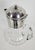 Italian Hand-Blown Glass and Silver-Plated Pitcher with Ice Insert, 1950s For Sale - Image 8 of 10