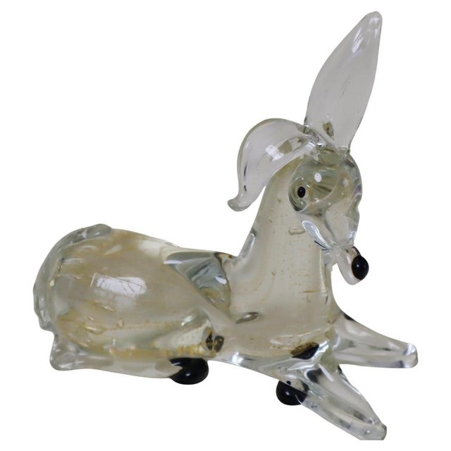 Donkey Sculpture in Murano Glass with Gold Dust, 1980s For Sale - Image 11 of 11