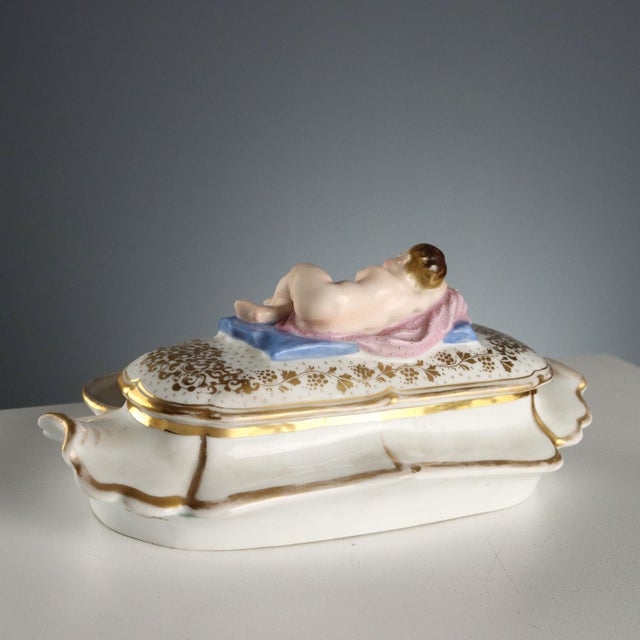 French Inkwell in Porcelain For Sale - Image 9 of 10