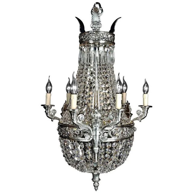 20th Century Biedermeier Basket Chandelier For Sale - Image 10 of 10