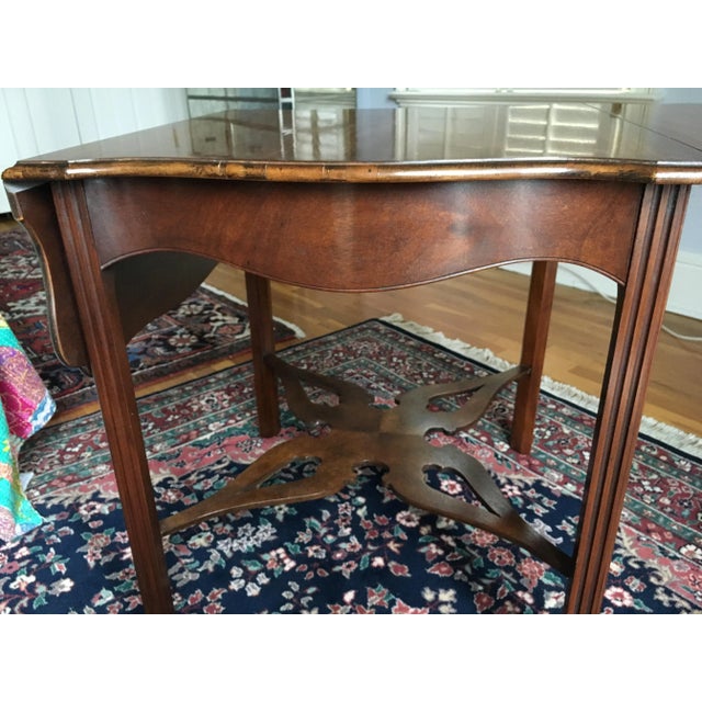 1970s Baker Drop Leaf Table For Sale In New York - Image 6 of 12