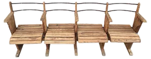 Antique Industrial Wooden Bench