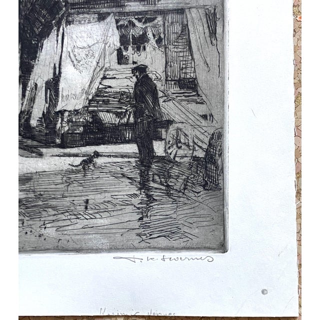 Realism Tana Kasimir Hoernes Rouen Cathedral C. 1920 Reproduction Print For Sale - Image 3 of 4