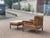 Set of Leather Lounge Chair with Footstool, 1960s For Sale - Image 8 of 10