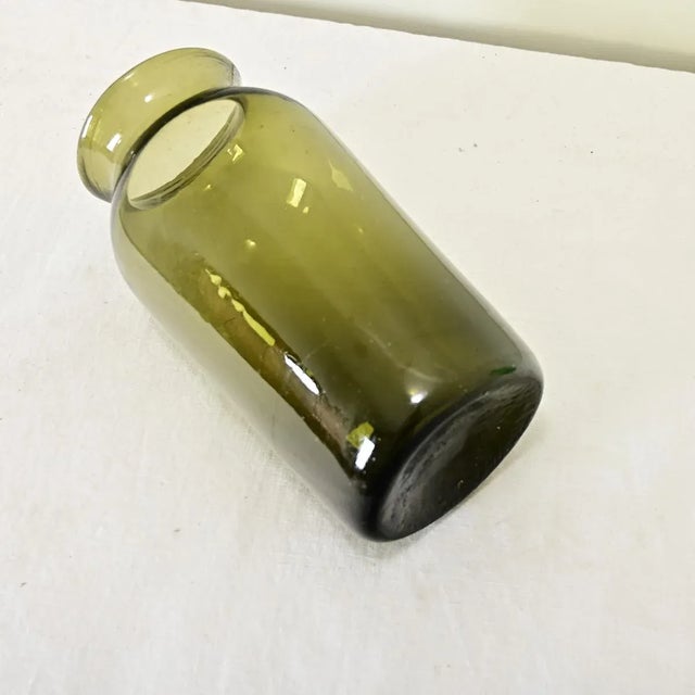 18th Century French 18th Century Green Glass Pickling Jar For Sale - Image 5 of 8