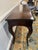 Wood Vintage French Provincial Serpentine Console Table With Cabriole Legs & Drawers For Sale - Image 7 of 8