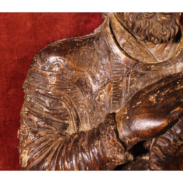 Renaissance Saint Bartholomew in Walnut, 1600s For Sale - Image 6 of 15