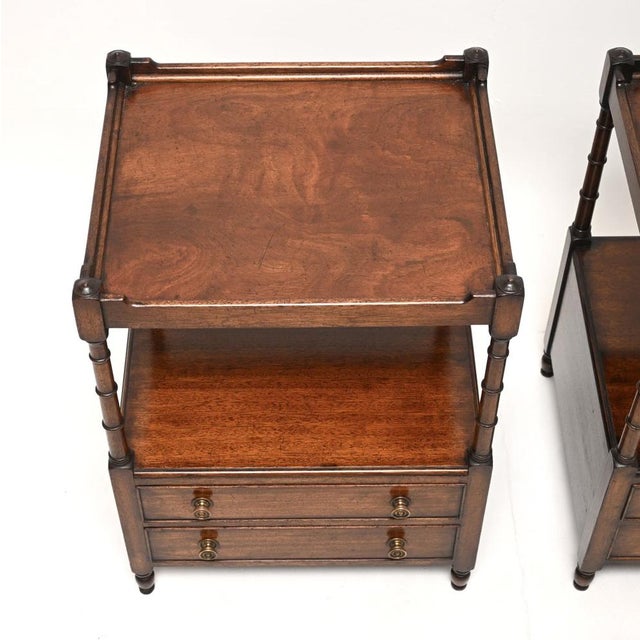 Antique Georgian Side Tables, 1930s, Set of 2 For Sale - Image 6 of 12
