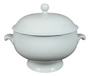 Vegetable Soup Tureen in White Porcelain by Richard Ginori