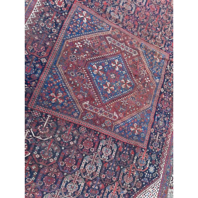 Antique Tribal Shiraz Rug, 1890s For Sale - Image 16 of 18