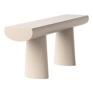 Wood Console Table in Apricot Color by Aldo Bakker for Karakter For Sale