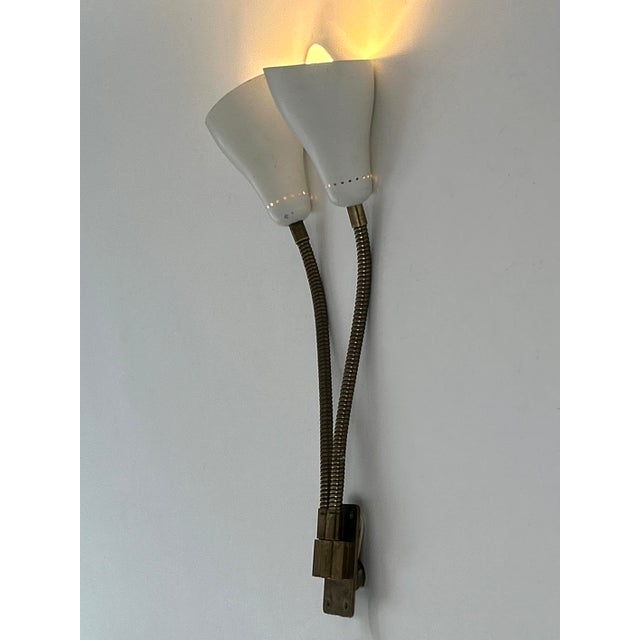 Mid-Century Modern Gooseneck Wall Lamp, Italy, 1950s For Sale - Image 15 of 18