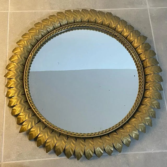 1950s Italian Sun Mirror, 1950s For Sale - Image 5 of 5