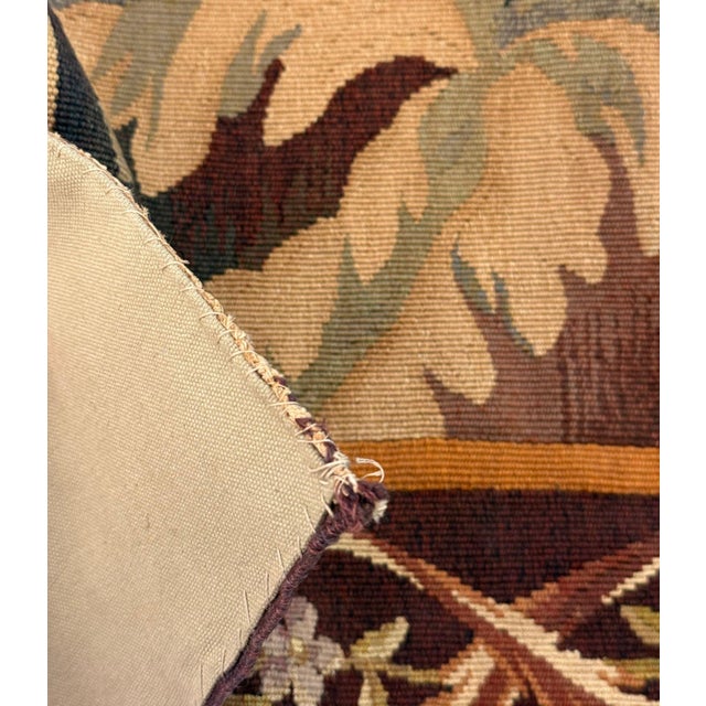 19th Century French Wool Aubusson-Style Pastoral Landscape Tapestry For Sale - Image 9 of 9