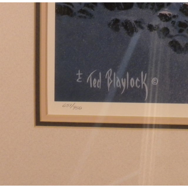 Beautiful wood framed signed and numbered Ted Blaylock original print.