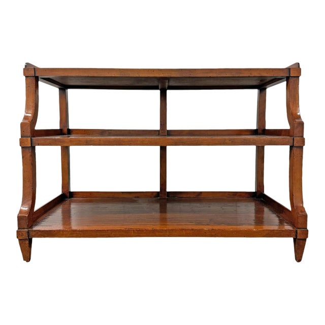 Early 20th Century English Tiered Console Table For Sale