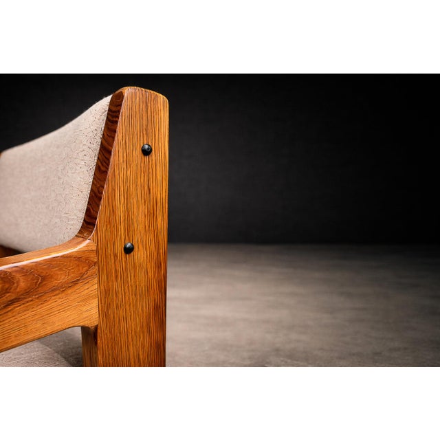 Brazilian Modern Armchair in Caviuna wood & Wool, Jorge Zalszupin, 1960s - 608A For Sale - Image 14 of 16