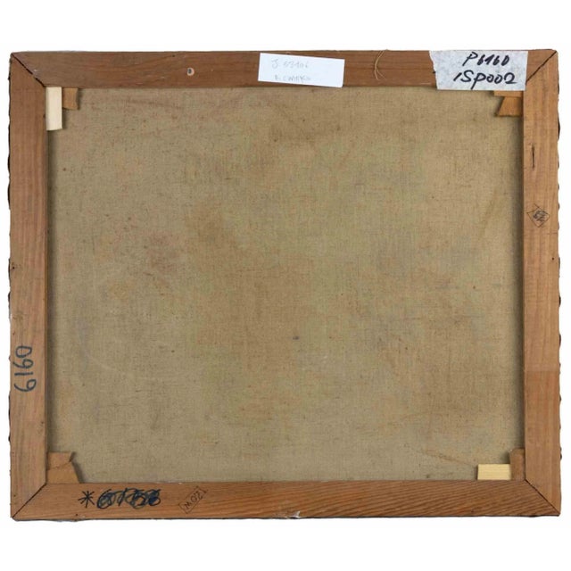 Two Portraits is an original contemporary artwork realized by Dimitri Godycki Cwirko (1901-1987). Mixed colored oil on...