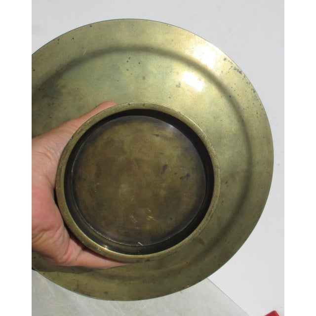 Mid 19th Century Antique Mixed Metal Footed Pedistal Plate Meiji Late 19th For Sale - Image 5 of 6