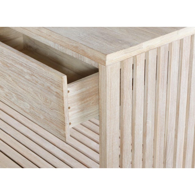 Imperial Grove Outdoor Solid Teak Wood, Natural Look Kitchen Island For Sale - Image 9 of 13