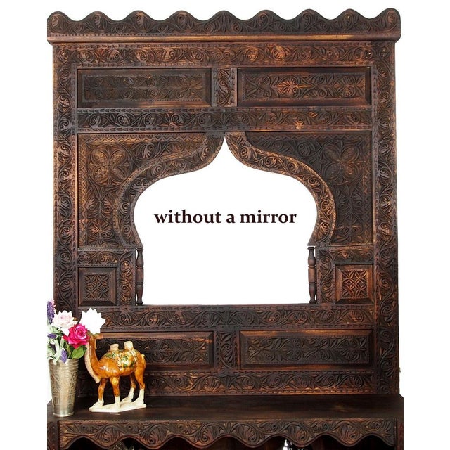 Vintage Hand Carved Wooden Hall Console Tables, 1990s For Sale - Image 4 of 14