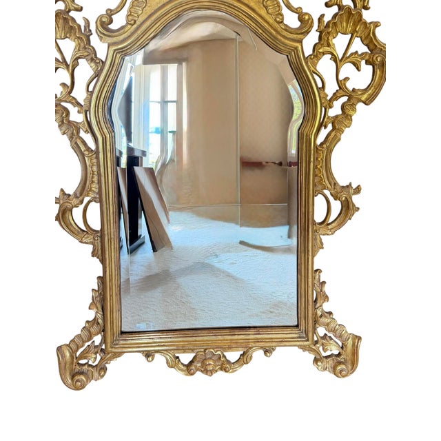 Rococo 18th C Style Hendrix Allardyce French Rococo Giltwood Mirror For Sale - Image 3 of 3