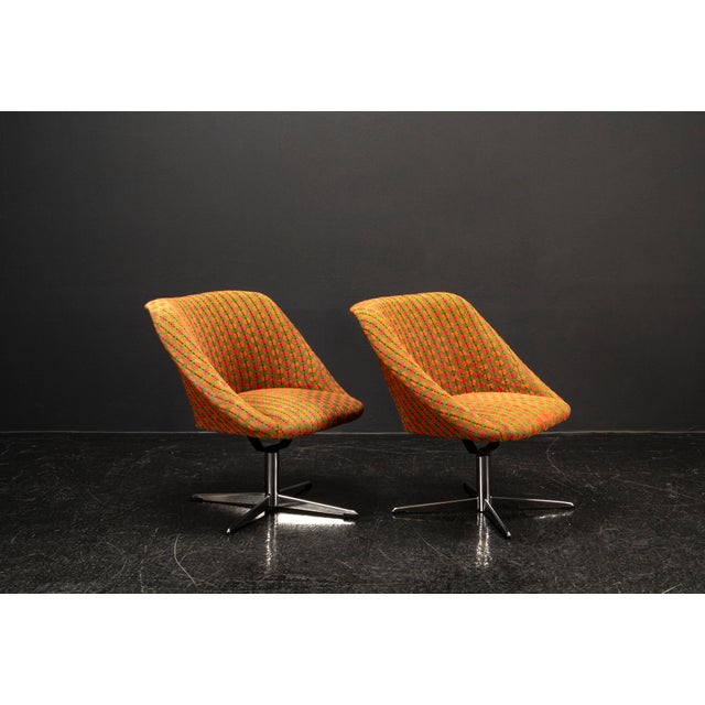 1960s Vintage Swivel Lounge Chairs, 1970s, Set of 2 For Sale - Image 5 of 18