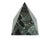 Late 20th Century Italian Natural Solid Green Marble Stone Pyramid Sculpture For Sale - Image 4 of 8