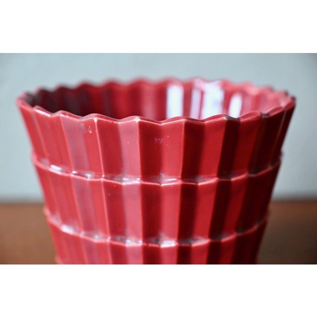 Art Deco Style Ceramic Planter from Saint Clément, 1950s For Sale - Image 6 of 10