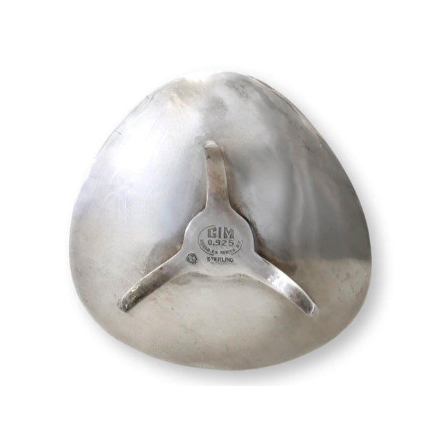 Mexican Modernist Sterling Candle Holders, Signed For Sale - Image 4 of 7