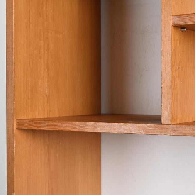 Wood Shelving Unit by Pierre Guariche for Negroni, La Plagne, 1960s For Sale - Image 7 of 16