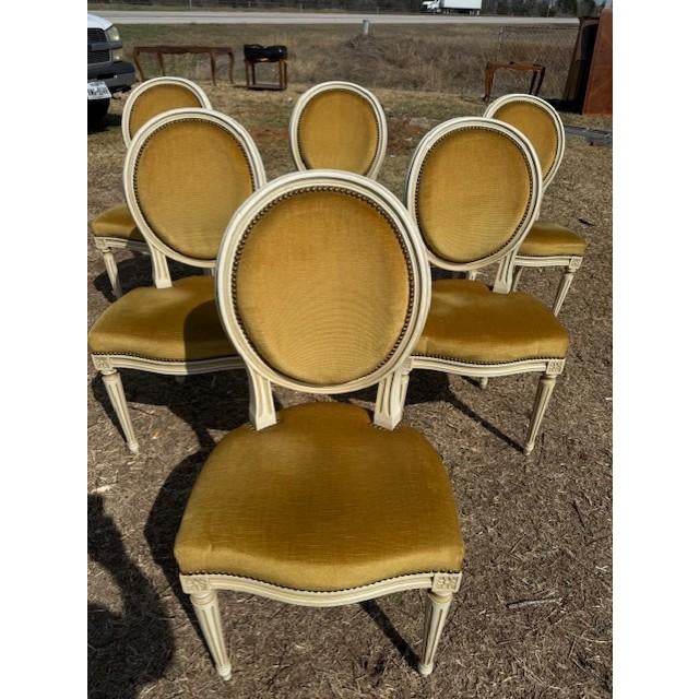 French 19th Century Louis XVl Dining Chairs - Set of 6 For Sale - Image 10 of 15