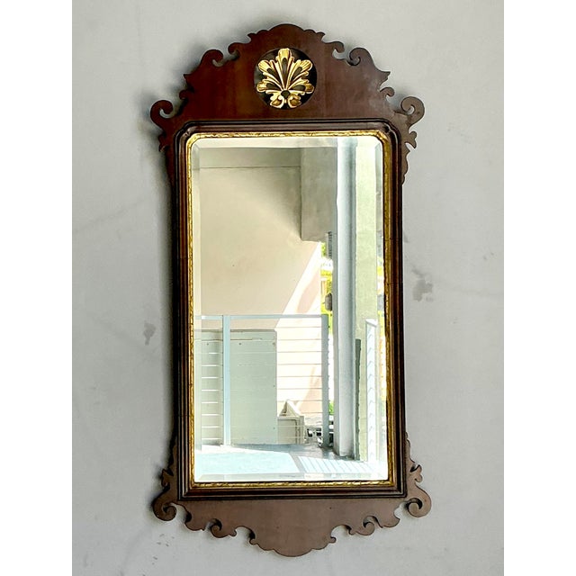 Mid 20th Century Vintage Regency Chippendale Mirror For Sale - Image 5 of 6