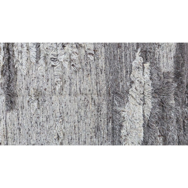 Early 21st Century Abstract Modern Tulu Nadu ‘Beige Strata’ Wool Rug by Doris Leslie Blau For Sale - Image 5 of 7