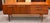 Mid Century Modern Teak Credenza on Elevated Trestle Base c.1960 Beautiful Vintage Credenza - UK Import - Drop Front Mini-...