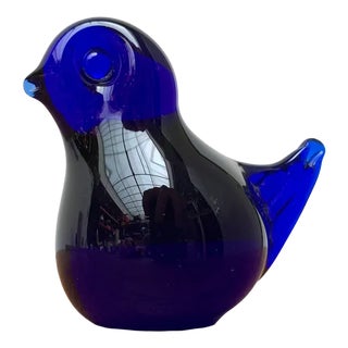 Mid-Century Swedish Glass Bird From Bosse, 1960s For Sale