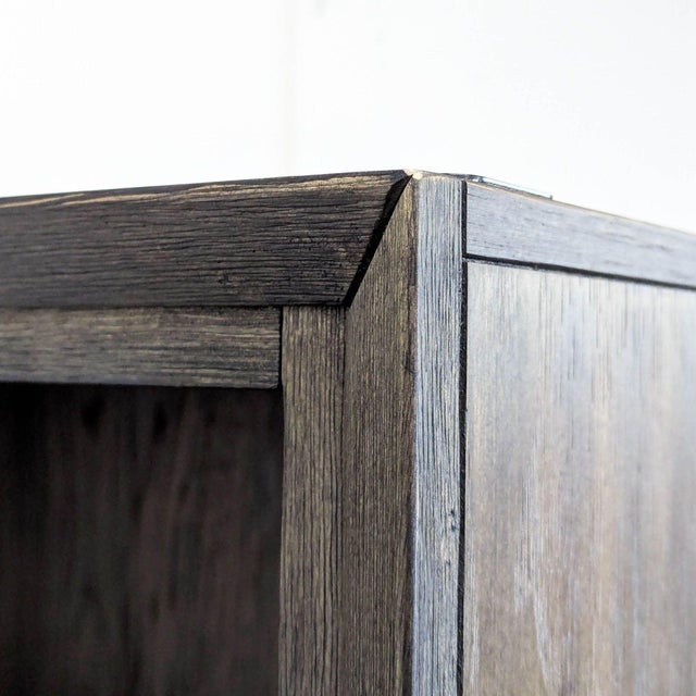 Brown Aspen Home Harper Tall Wooden Bookshelf With 5 Shelves and Metal Legs For Sale - Image 8 of 9