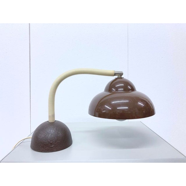 Brown Brown Model 21 Table Lamp from Temde, 1970s For Sale - Image 8 of 8